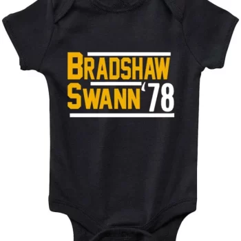 Baby Onesie Terry Bradshaw Lynn Swann Pittsburgh Steelers 1978 Creeper Romper