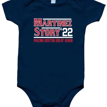 Baby Onesie Trevor Story Jd Martinez Boston Red Sox 2022 Creeper Romper