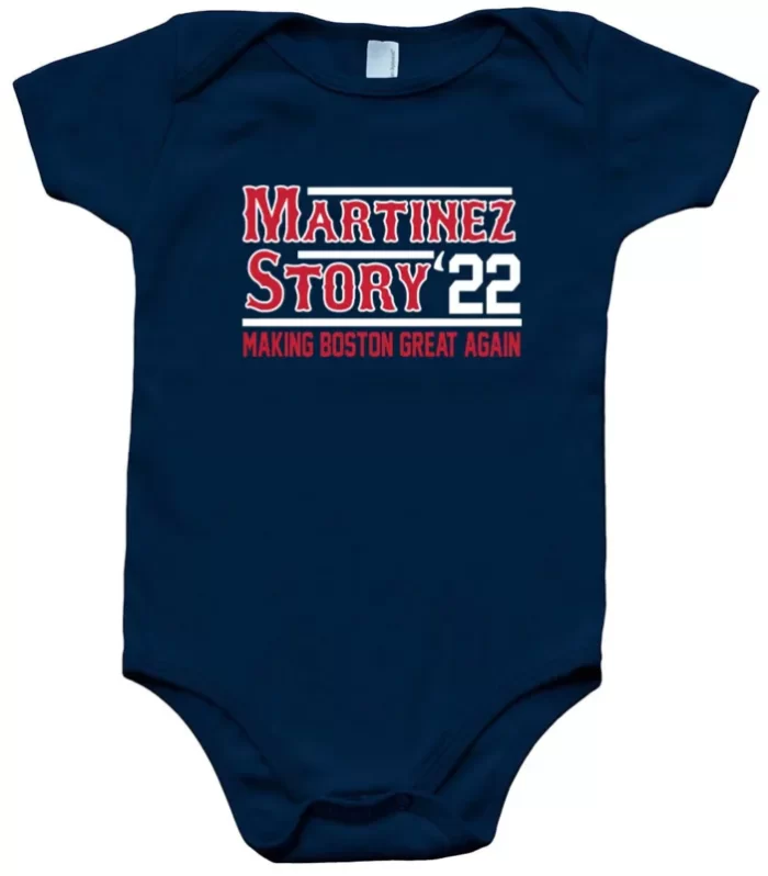 Baby Onesie Trevor Story Jd Martinez Boston Red Sox 2022 Creeper Romper