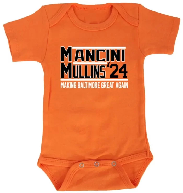 Baby Onesie Trey Mancini Cedric Mullins 2024 Baltimore Orioles Dance Creeper Romper