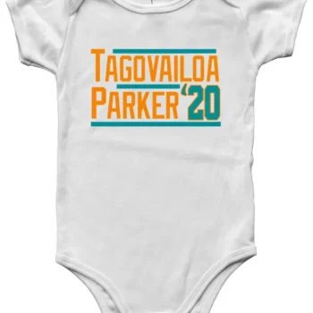 Baby Onesie Tua Tagovailoa Devante Parker Miami Dolphins 2020 Creeper Romper