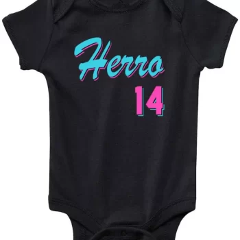 Baby Onesie Tyler Herro Miami Heat Vice City Logo Creeper Romper