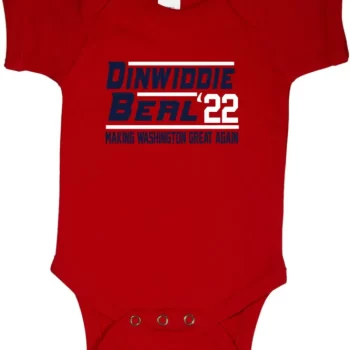 Baby Onesie Washington Wizards Spencer Dinwiddie Bradley Beal 2022 Creeper Romper