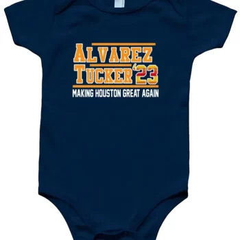Baby Onesie Yordan Alvarez Kyle Tucker Houston Astros 2023 Creeper Romper