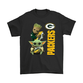 Baby Yoda And Groot Hug Green Bay Packers Unisex T-Shirt Kid T-Shirt LTS3854