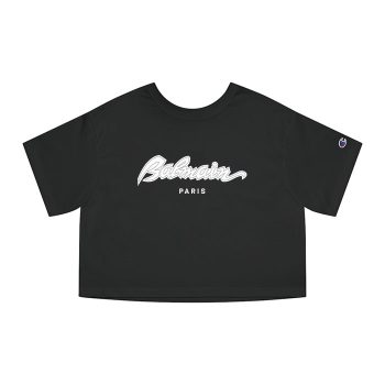 Balmain Paris 70S Champion Women Cropped T-Shirt CTB2857