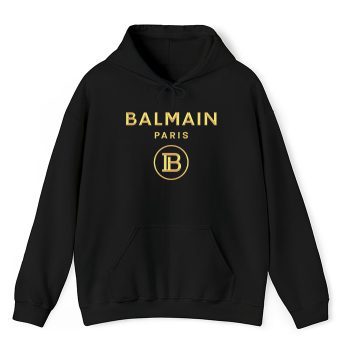 Balmain Paris Gold Logo Unisex Pullover Hoodie HTB1132