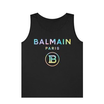 Balmain Paris Tie Dye Logo Unisex Tank Top TTTB1010