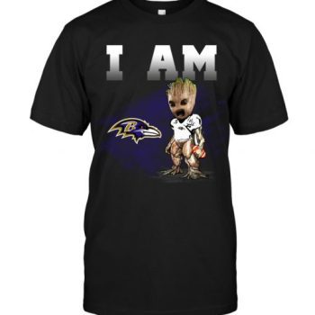 Baltimore Ravens I Am Groot Unisex T-Shirt Kid T-Shirt LTS006