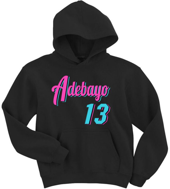 Bam Adebayo Miami Heat Vice City Crew Hooded Sweatshirt Unisex Hoodie