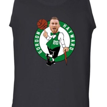 Black Boston Celtics Gordon Hayward "Logo" Unisex Tank Top