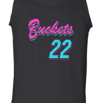 Black Jimmy Butler Miami Heat Jimmy Buckets Vice City Logo Unisex Tank Top