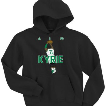 Black Kyrie Irving Boston Celtics "Air Pic" Hooded Sweatshirt Unisex Hoodie