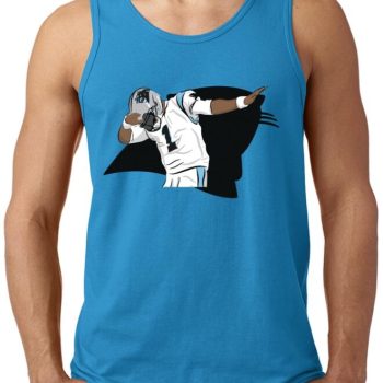 Blue Cam Newton Carolina Panthers "Dab Logo" Unisex Tank Top