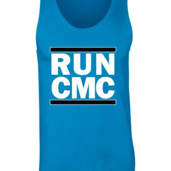 Blue Christian Mccaffrey Carolina Panthers "Run Cmc" Unisex Tank Top