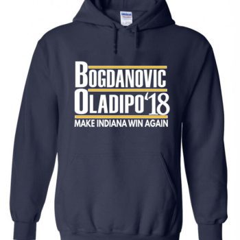 Bojan Bogdanovi? Victor Oladipo Indiana Pacers "18" Hoodie Hooded Sweatshirt