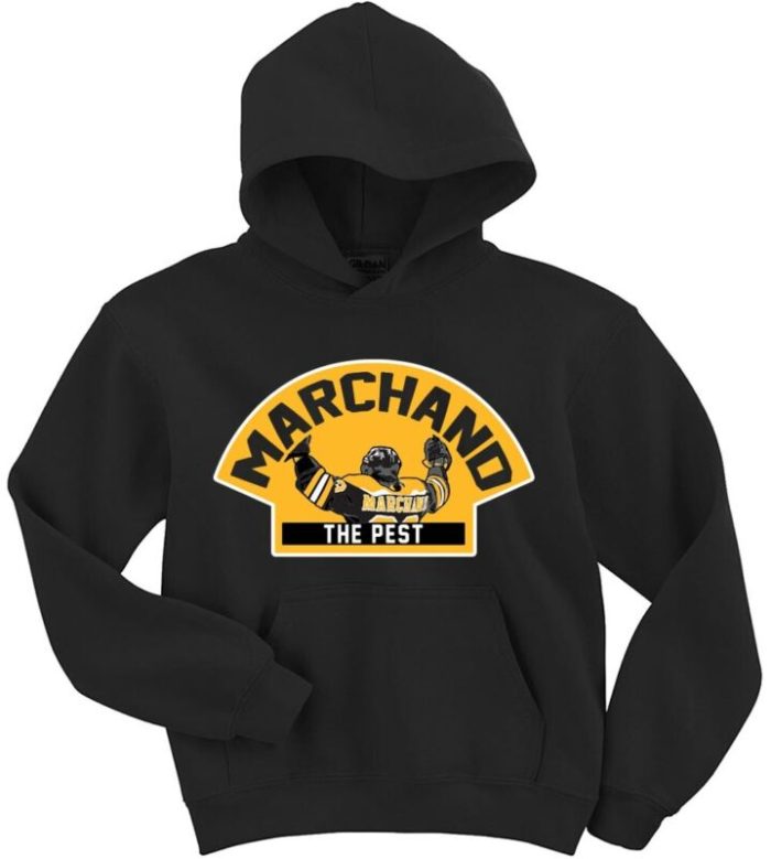 Brad Marchand Boston Bruins The Pest Rat Crew Hooded Sweatshirt Unisex Hoodie