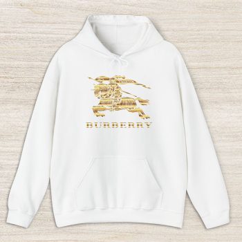 Burberry Logo Gold Luxury Unisex Pullover Hoodie HTB0972