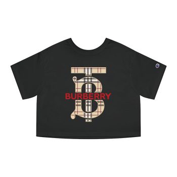 Burberry Logo Luxury Champion Women Cropped T-Shirt CTB2451