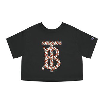 Burberry Logo Luxury Champion Women Cropped T-Shirt CTB2464