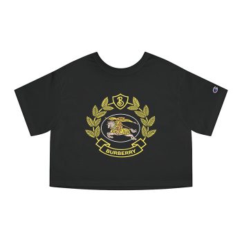 Burberry Logo Luxury Champion Women Cropped T-Shirt CTB2473