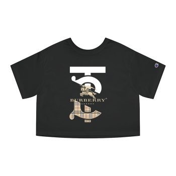 Burberry London Logo Luxury Champion Women Cropped T-Shirt CTB2454