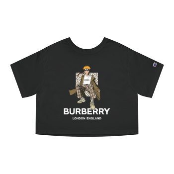 Burberry London Naruto Champion Women Cropped T-Shirt CTB2471