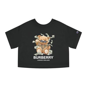Burberry London Teddy Bear Champion Women Cropped T-Shirt CTB2465