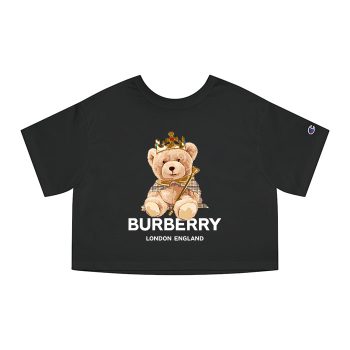 Burberry London Teddy Bear King Champion Women Cropped T-Shirt CTB2467