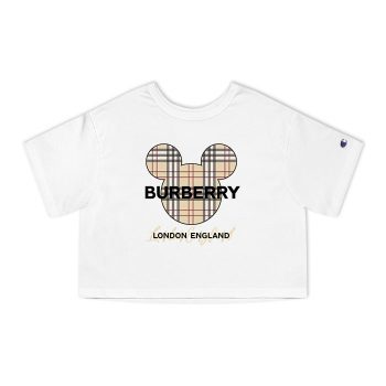 Burberry Mickey Mouse Champion Women Cropped T-Shirt CTB2474