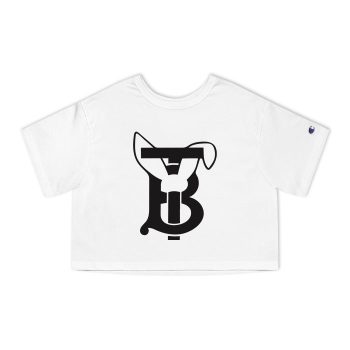 Burberry Rabbit Logo Champion Women Cropped T-Shirt CTB2458
