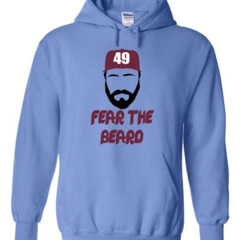 Carolina Jake Arrieta Philadelphia Phillies "Fear The Beard" Hooded Sweatshirt Unisex Hoodie