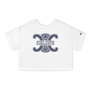 Celine Logo Luxury Champion Women Cropped T-Shirt CTB2788