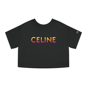 Celine Loose Luxury Champion Women Cropped T-Shirt CTB2790