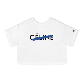 Celine Loose Luxury Champion Women Cropped T-Shirt CTB2791