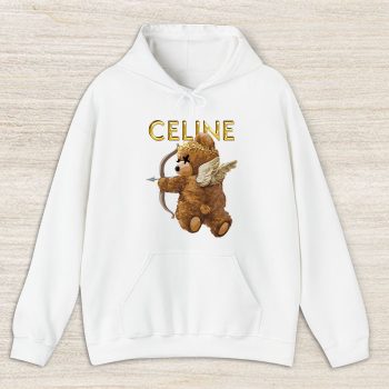 Celine Teddy Bear Gold Luxury Unisex Pullover Hoodie HTB1061