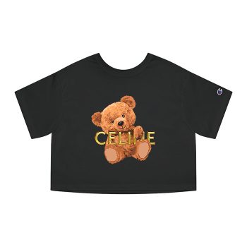 Celine Teddy Bear Luxury Champion Women Cropped T-Shirt CTB2797
