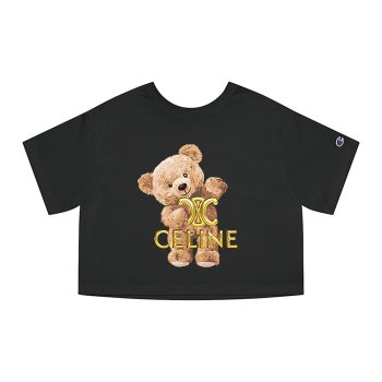 Celine Teddy Bear Luxury Champion Women Cropped T-Shirt CTB2799