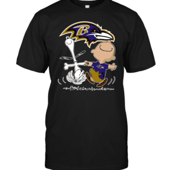 Charlie Brown & Snoopy Baltimore Ravens Unisex T-Shirt Kid T-Shirt LTS023