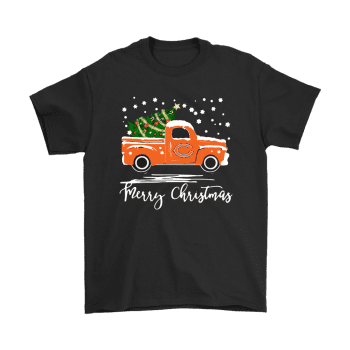 Chicago Bears Car With Christmas Tree Merry Christmas Unisex T-Shirt Kid T-Shirt LTS1546