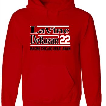 Chicago Bulls Zach Lavine Demar Derozan 2022 Crew Hooded Sweatshirt Unisex Hoodie