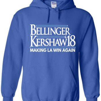 Clayton Kershaw Cody Bellinger Los Angeles Dodgers "18" Hoodie Hooded Sweatshirt