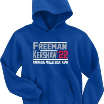 Clayton Kershaw Freddie Freeman Los Angeles Dodgers 22 Crew Hooded Sweatshirt Unisex Hoodie
