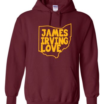 Cleveland Cavaliers The Big 3 Lebron James Kyrie Irving Hooded Sweatshirt Unisex Hoodie