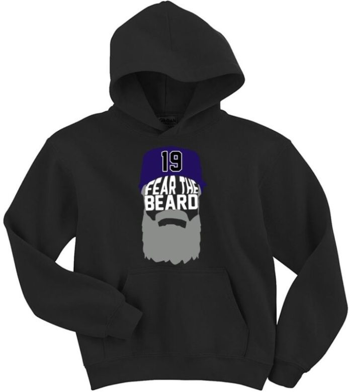 Colorado Rockies Charlie Blackmon "Fear Beard Pic" Hoodie Hooded Sweatshirt