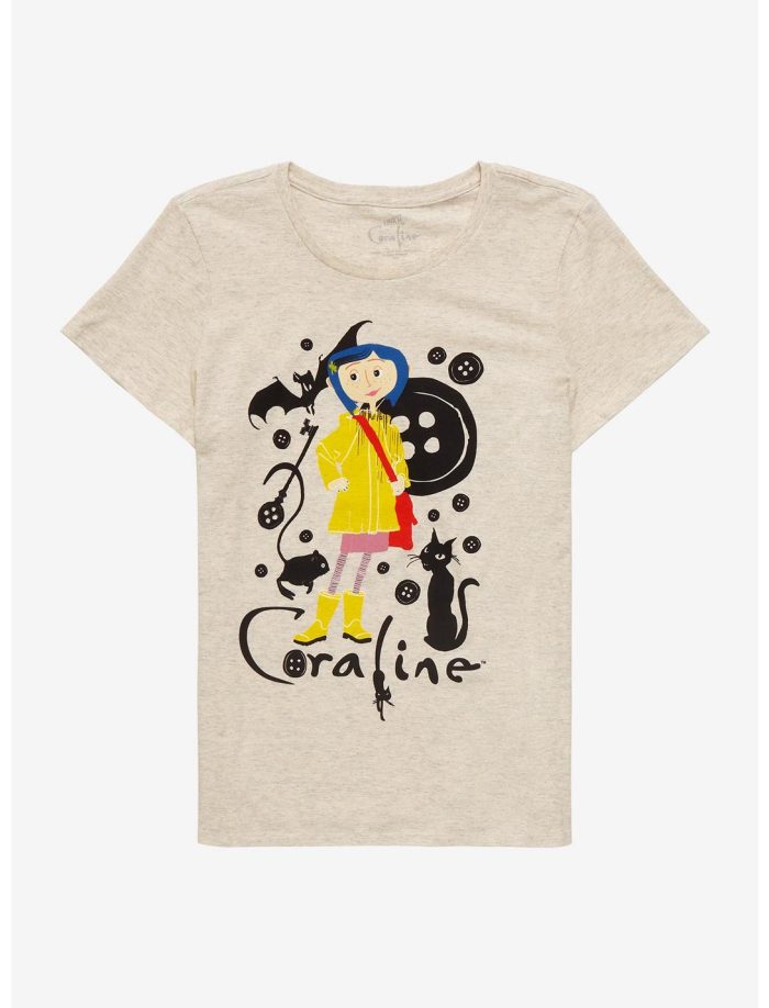 Coraline Icons Girls T-Shirt Women Lady T-Shirt HTS4765