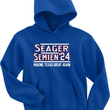 Corey Seager Marcus Semien Texas Rangers 2024 Crew Hooded Sweatshirt Unisex Hoodie