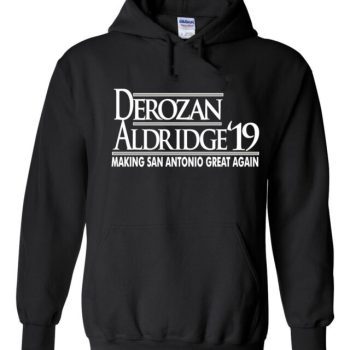 Demarcus Aldridge Demar Derozan San Antonio Spurs "19" Hooded Sweatshirt Unisex Hoodie