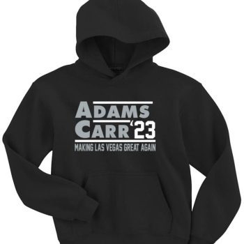 Derek Carr Davante Adams Las Vegas Raiders 2023 Crew Hooded Sweatshirt Unisex Hoodie