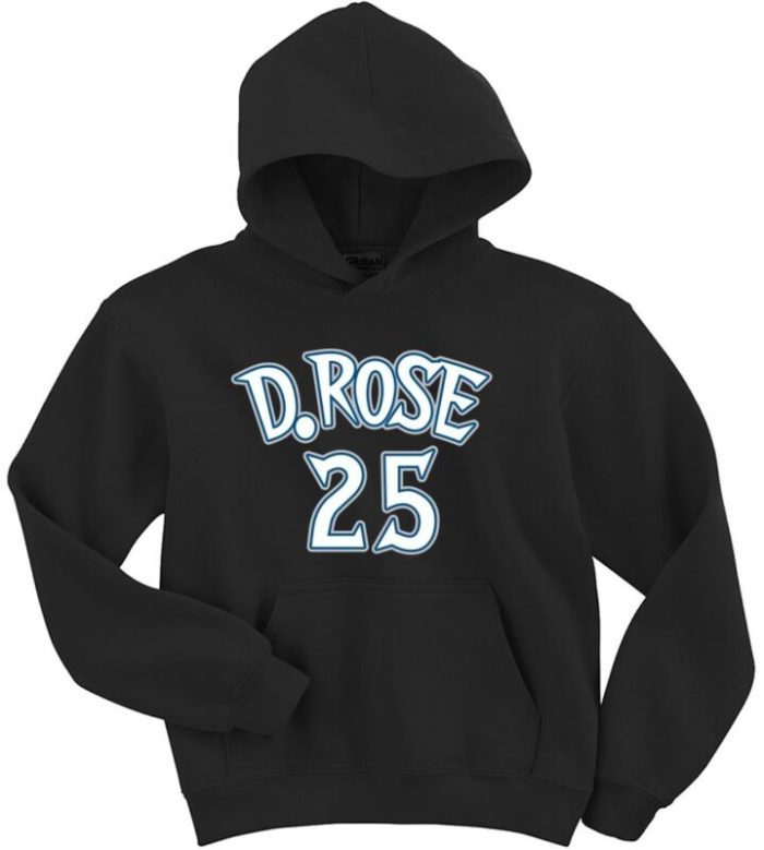 Derrick Rose Minnesota Timberwolves "D Rose Logo" Hooded Sweatshirt Unisex Hoodie